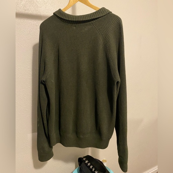 green quarter zip sweater - Picture 2 of 2